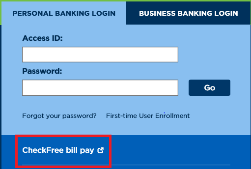 Personal Banking Login Image