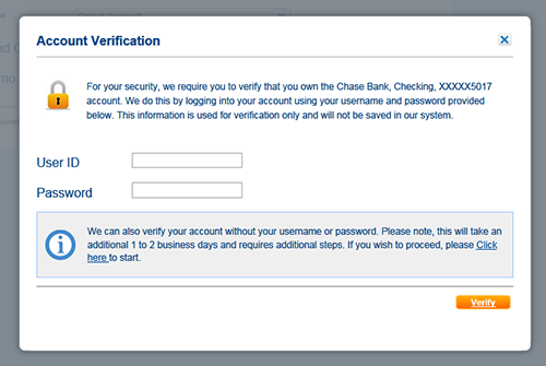 Transfer Now From Bank Of Ann Arbor Image Of The Account Verification Screen