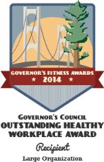 Governor's Council outstanding healthy workplace award. Receipient Large Organization